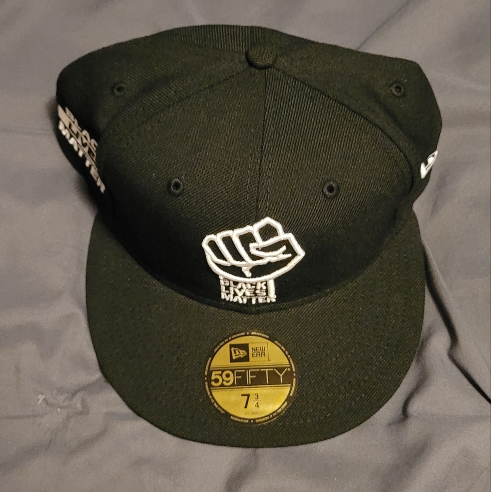Rare Exclusive Black Lives Matter Pink UV New Era 59Fifty - Size 7 3/4